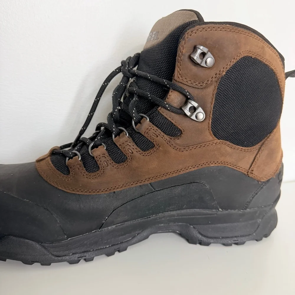 Sorel Men's Brown Black OutDry Waterproof Thinsulate Boots Size 14